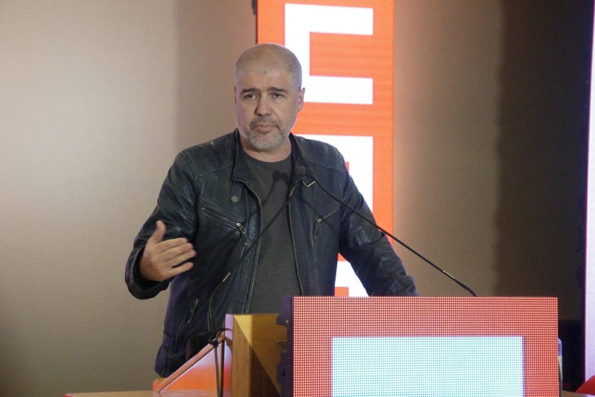 O secretario xeral confederal, Unai Sordo, participou na clausura do 12.º Congreso Nacional de CCOO de Galicia