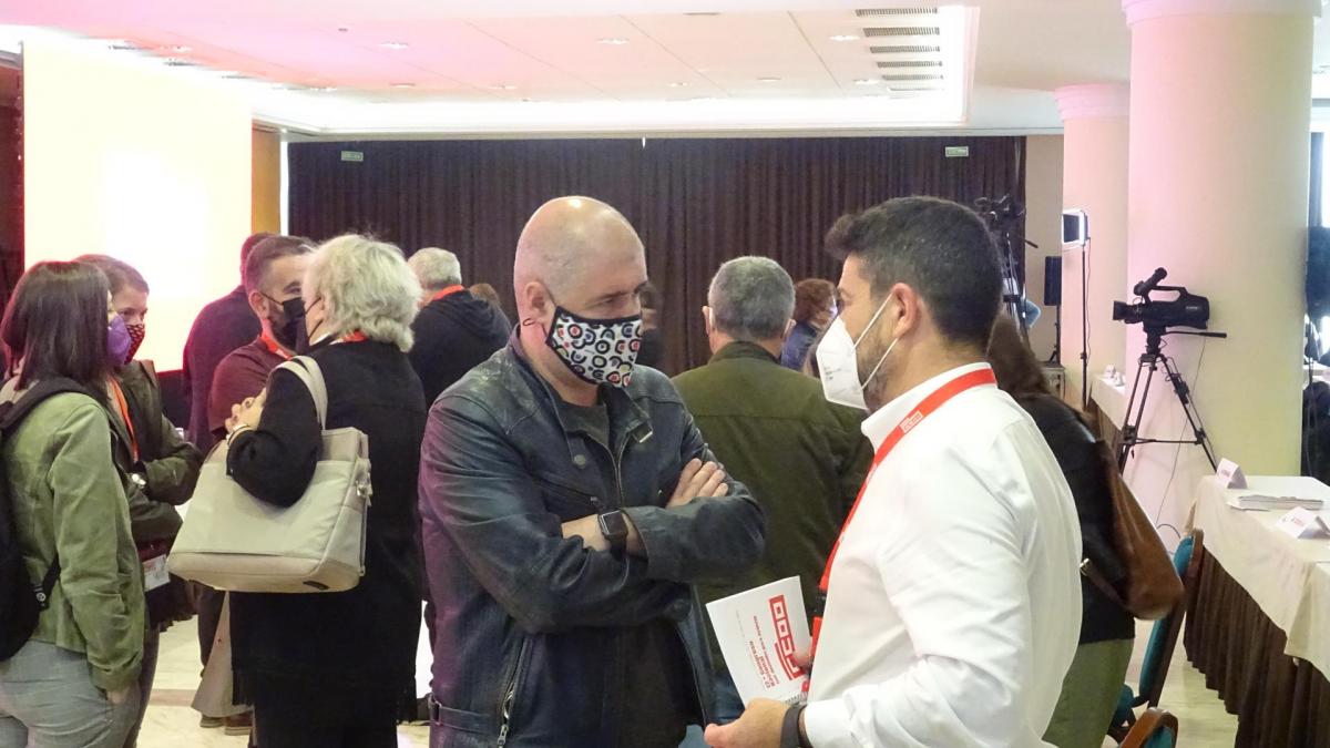 O secretario xeral confederal, Unai Sordo, participou na clausura do 12.º Congreso Nacional de CCOO de Galicia
